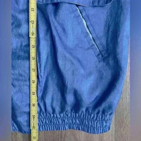 Vintage 90s Current Seen Womens Jacket Windbreaker Blue Button Up M (Runs Large) - Picture 11 of 13